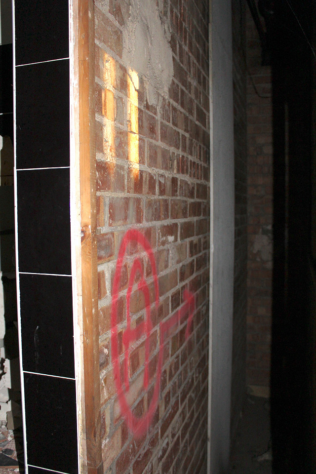 asbestos insulation board before removal