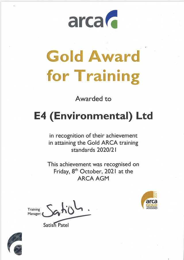 ARCA gold certificate