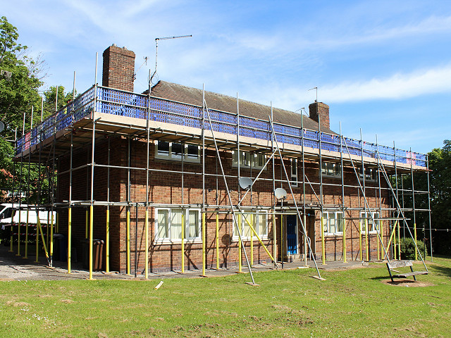 Removal of asbestos cement eaves to Sheffield residential houses