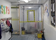 Asbestos removal works at primary school in Sheffield during the school holidays