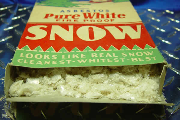 Asbestos snow