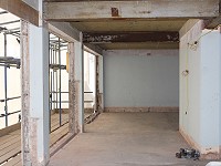 Internal building fargate after windows removed