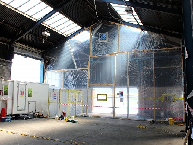 Asbestos Removal works at Trafford Park, Manchester